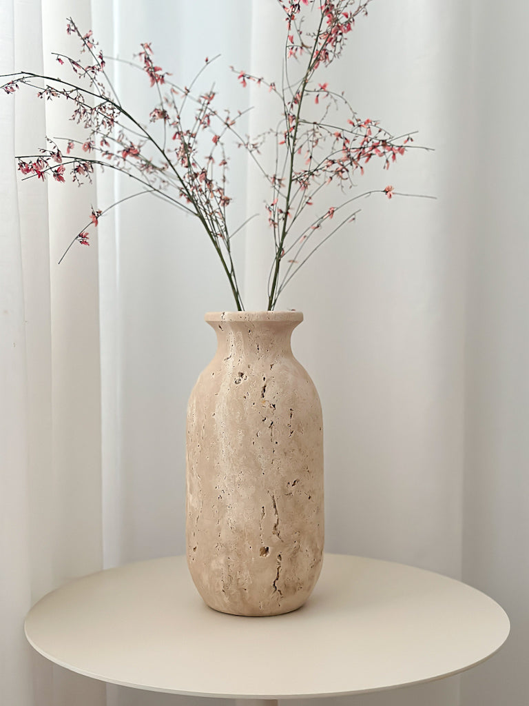 Sample sale Vase in Travertine